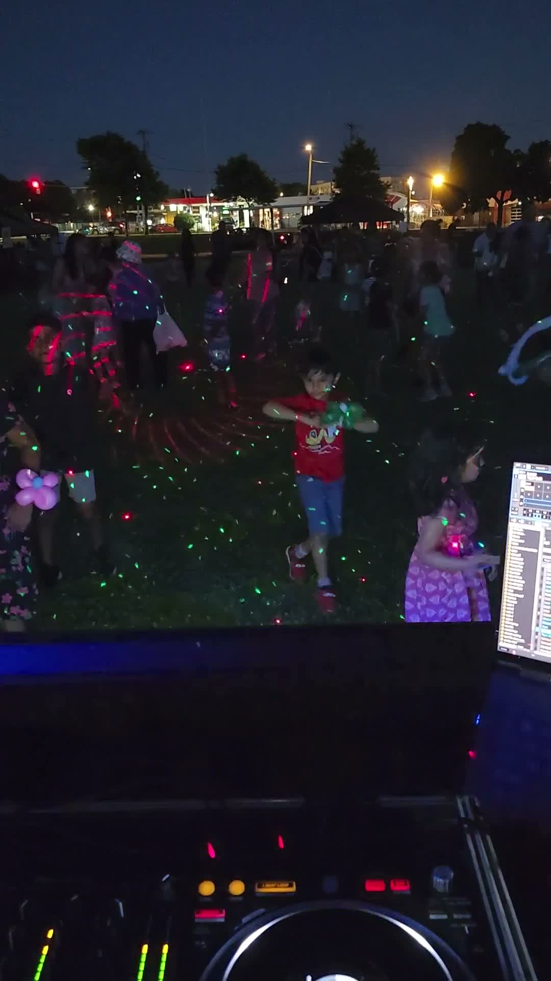 An open-air celebration